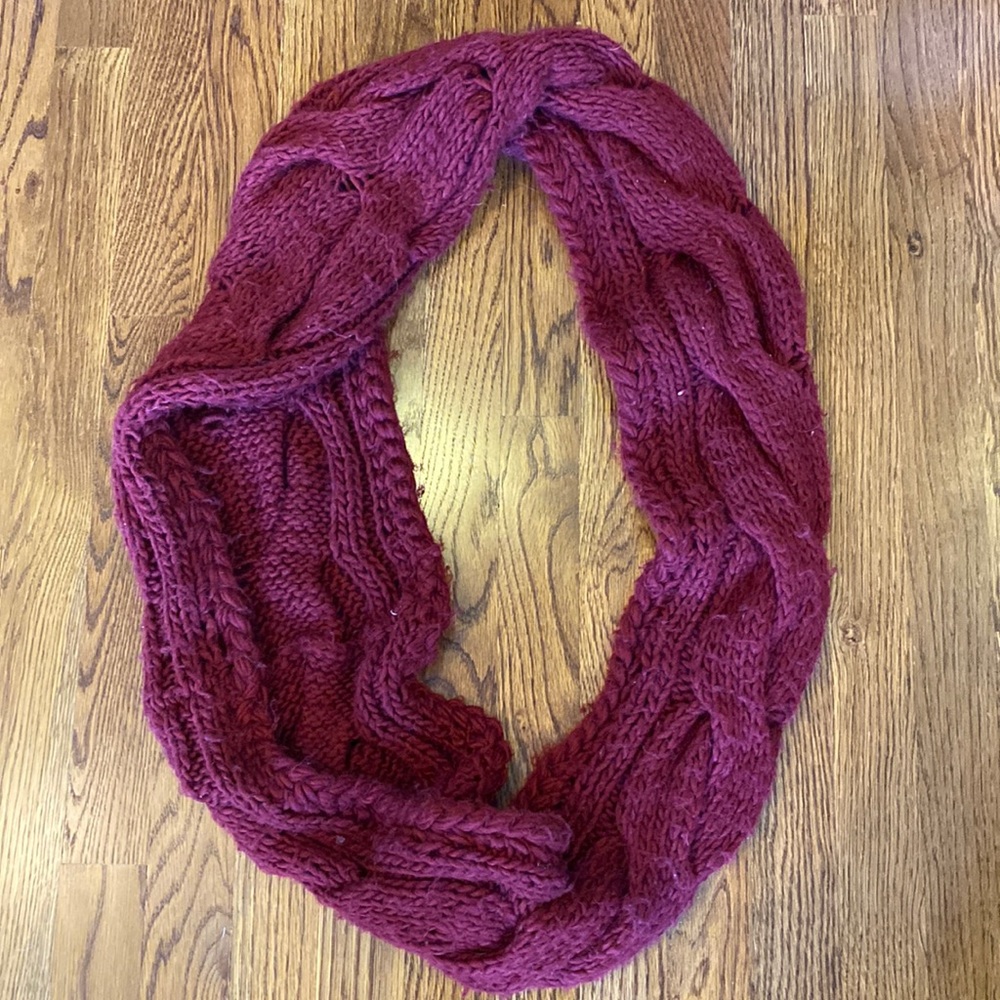 Urban Outfitters red infinity scarf